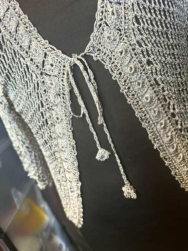 Women silver crochet open - women’s,