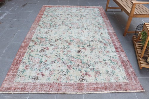 Turkish vintage rug 5x8 - vintage, 5,5x8,7