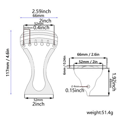 String guitar tailpiece - 6,
