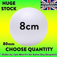 80mm 8cm Solid Polystyrene Balls Craft Sweet Tree Christmas Party Decoration