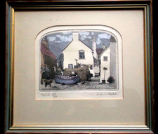 SIGNED & Ltd 87/250 - Graham Clarke Etching 'April' - Framed and Glazed Print
