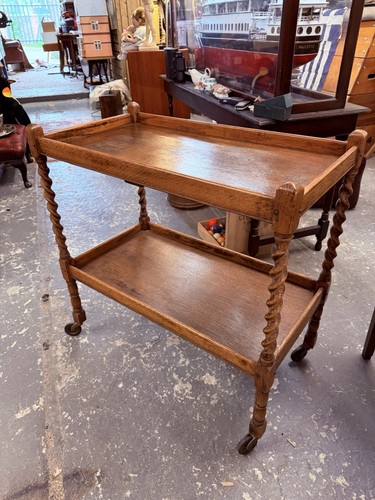 Antique oak two tier - antique,