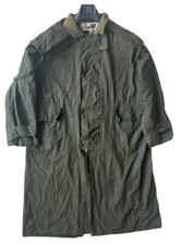 COUNTRY LEISUREWEAR Wax Oilskin Duster Coat Womens M Green Made in UK No 22
