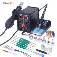780W 2 in 1 Soldering Iron Station kit Heat Station Hot Air Gun Rework Station