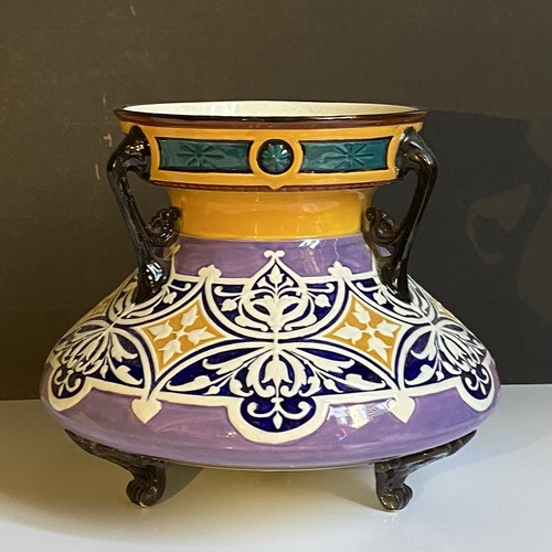 Sarreguemines ceramic vase - sarreguemines,