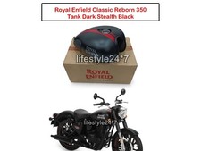 DARK STEALTH BLACK PETROL GAS FUEL TANK Genuine Royal Enfield Classic Reborn 350