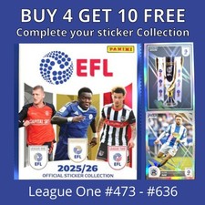 EFL 2026 Panini Football Stickers - 2025/26 League One #473 - #636