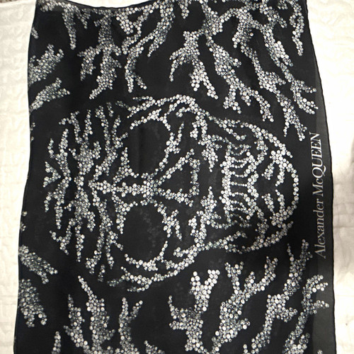 Alexander mcqueen black silk - mcqueen,