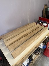 Bundle Of 4 Solid English Oak Wood Beams Rough Sawn Timber