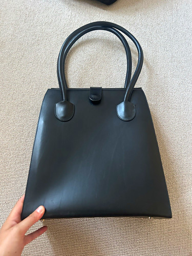 Bill amberg black leather top - bill,