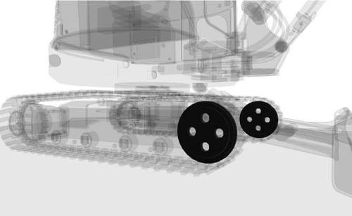 Idler tension wheel for - tension,