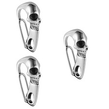 3 Pieces Metal Skull Key Clasp