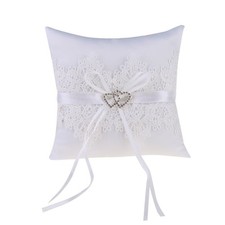 Wedding Ring Pillow White