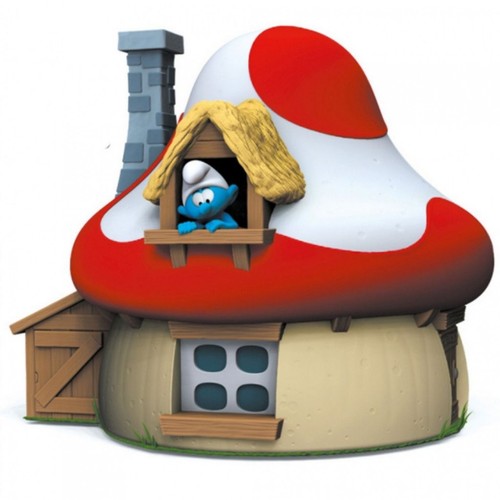 The smurfs pvc - smurfs, house