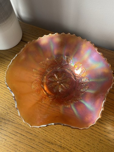 Carnival glass bowl - carnival,