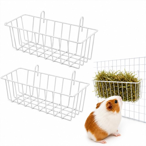 2pcs rabbit hay feeder metal - rabbit,