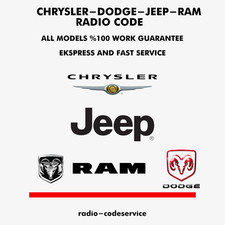 Chrysler Jeep Dodge Ram Radio Code Unlock | Instant & Reliable Delivery Service