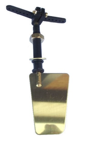 Model boat rudder brass - rudder,