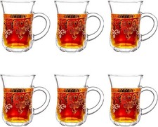 Turkish Tea Glasses Set of 6 -