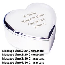 Personalised Heart Trinket Box