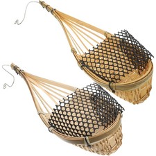  2 Pcs Wall Hanging Planter Small Planters Plants Basket Hand Woven Baskets