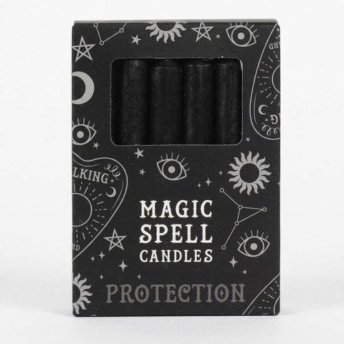 Black spell chime candles - chime, pack