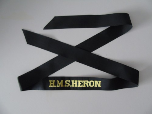 Royal navy cap tally - cap, hms
