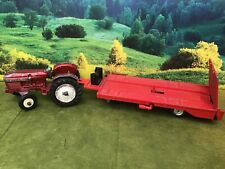 DINKY 308 LEYLAND TRACTOR & Single Axle Trailer With Ramp