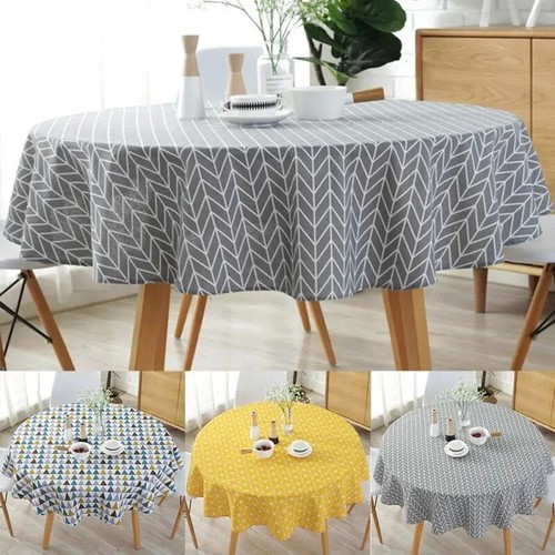 Round table cloths - table,