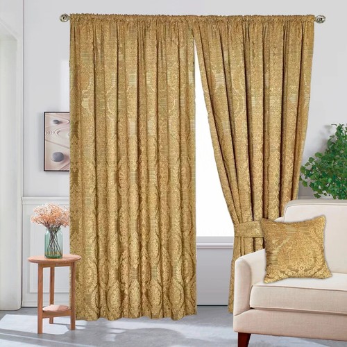 Jacquard curtain pencil pleat - curtain,