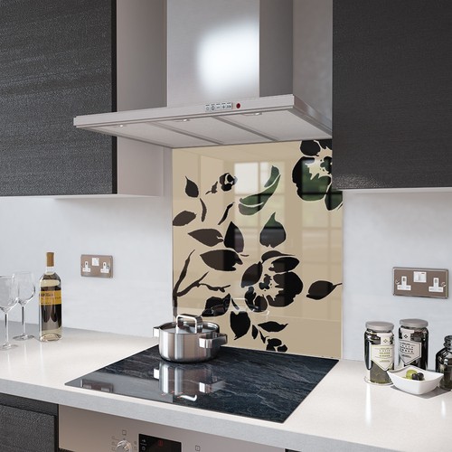 Cappuccino floral black - floral,