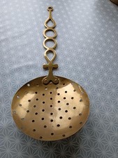 Vintage Brass Copper Chestnut Roaster 20in - Good Condition