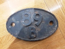 Original Railway Shed Plate ~ 