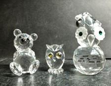 Swarovski 5.5cm Bear and 3.5cm