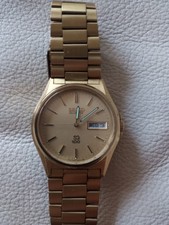 Seiko Men's SQ100 Quartz Vintage Date Day Watch New Battery