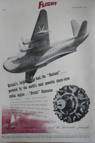 1945 pub bristol aeroplane - 8/1945,