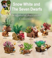 Snow White & The Seven Dwarfs collectible Disney artificial succulent sculptures
