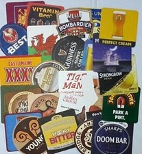 Assorted Pub Beer Mats / Coasters  Pack of 25