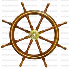 36" Brass Nautical Wooden