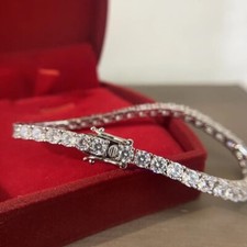 10.95ct Stud Silver Bracelet
