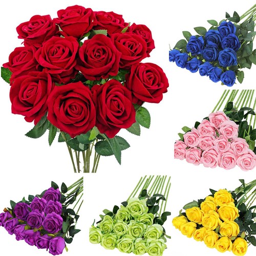 Bulk artificial roses - 12,