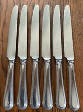 6 Vintage George Butler Silver Plated Dinner Table Cutlery - Bead - 9.75”