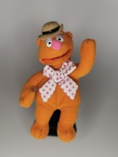RARE 2002 Fozzie Bear 6.5" McDonald's Europe Plush Stuffed Figure Muppets Show