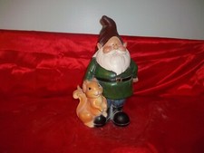 MUST READ GNOME W/ SQUIRREL LATEX MOLD CONCRETE/PLASTER