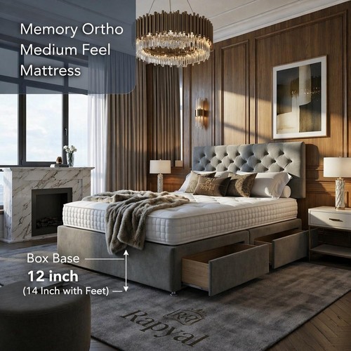 Luxury memory divan bed - memory, set