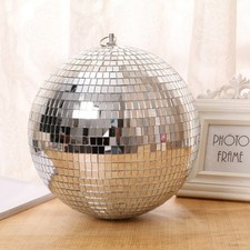 10In Mirror Glass Disco Ball Large DJ Dance Home Party Bands Club/Stage Lighting