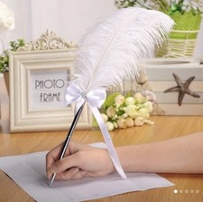 Wedding Feather Ballpoint Pen  Stationery