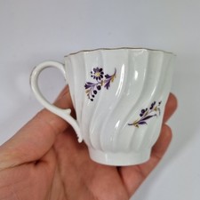 Antique 18thC Worcester Flight Barr Barr Fluted Coffee Cup