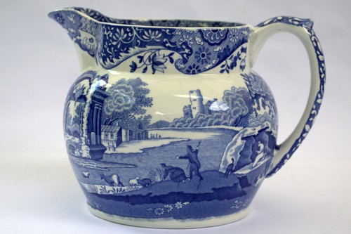 Spode blue italian jug 1 - blue,