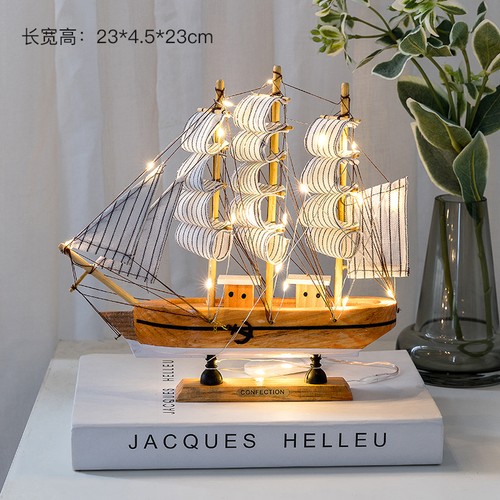 Wooden sailboat with - sailboat,
